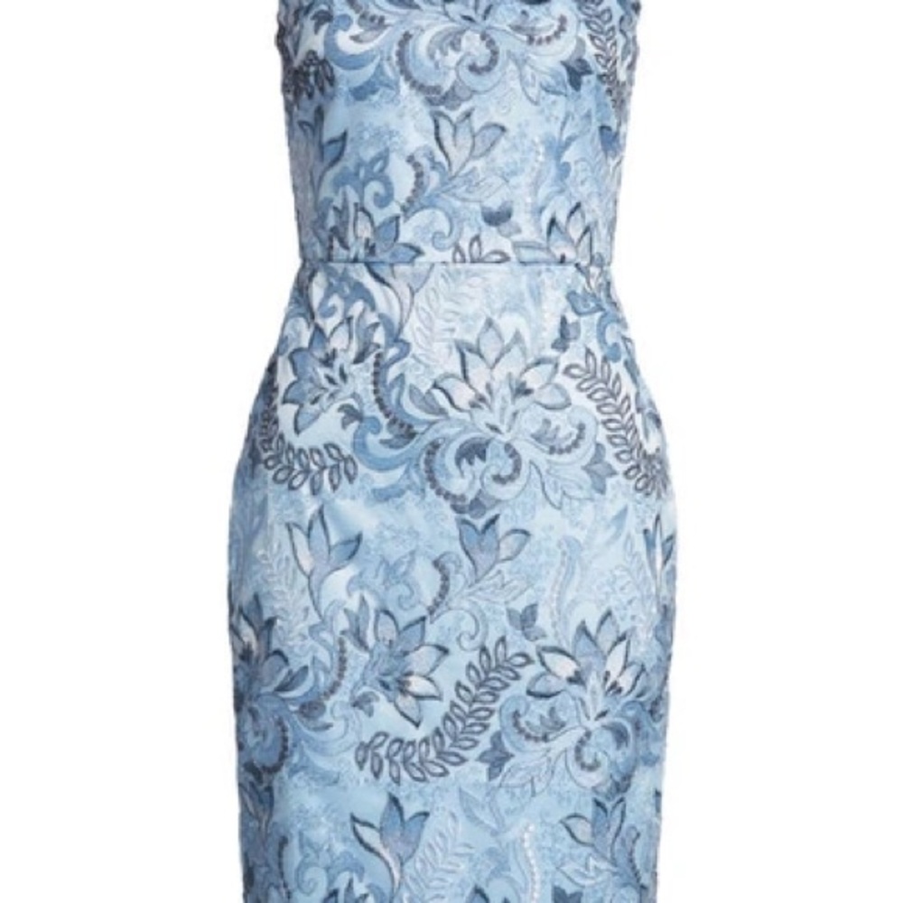 Eliza J Embroidered Sheath Cocktail Dress Size 6 $198 retail Blue
Sleeveless - Picture 8 of 14